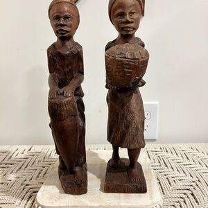 Remy Handcrafted Wooden folk art Sculptures - Brown